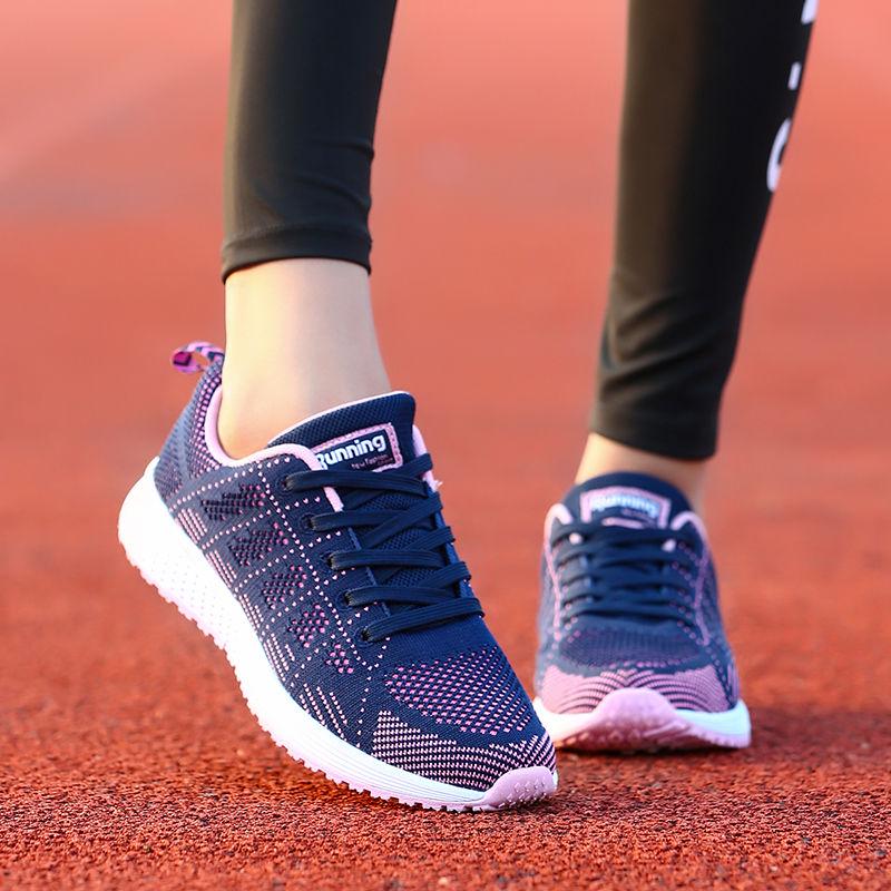 Damen Freizeitschuhe Atmungsaktive Sneaker Damenmode Mesh-Sneaker Schuhe Laufschuhe Damen