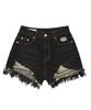 Awodeijeu Cut-Off Vintage Denim Shorts [Vintage Black]