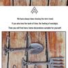 Double Hook Iron Shovel and Rake Decorative Hanging for Courtyard and Home