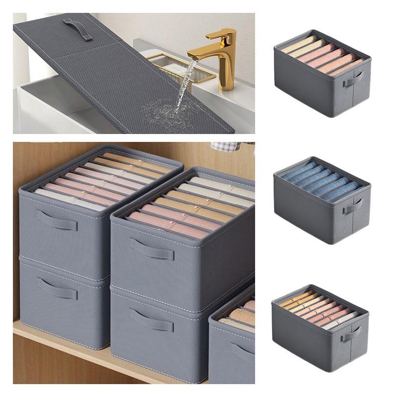Multipurpose Non-woven Clothes Storage Box Gray Various Sizes