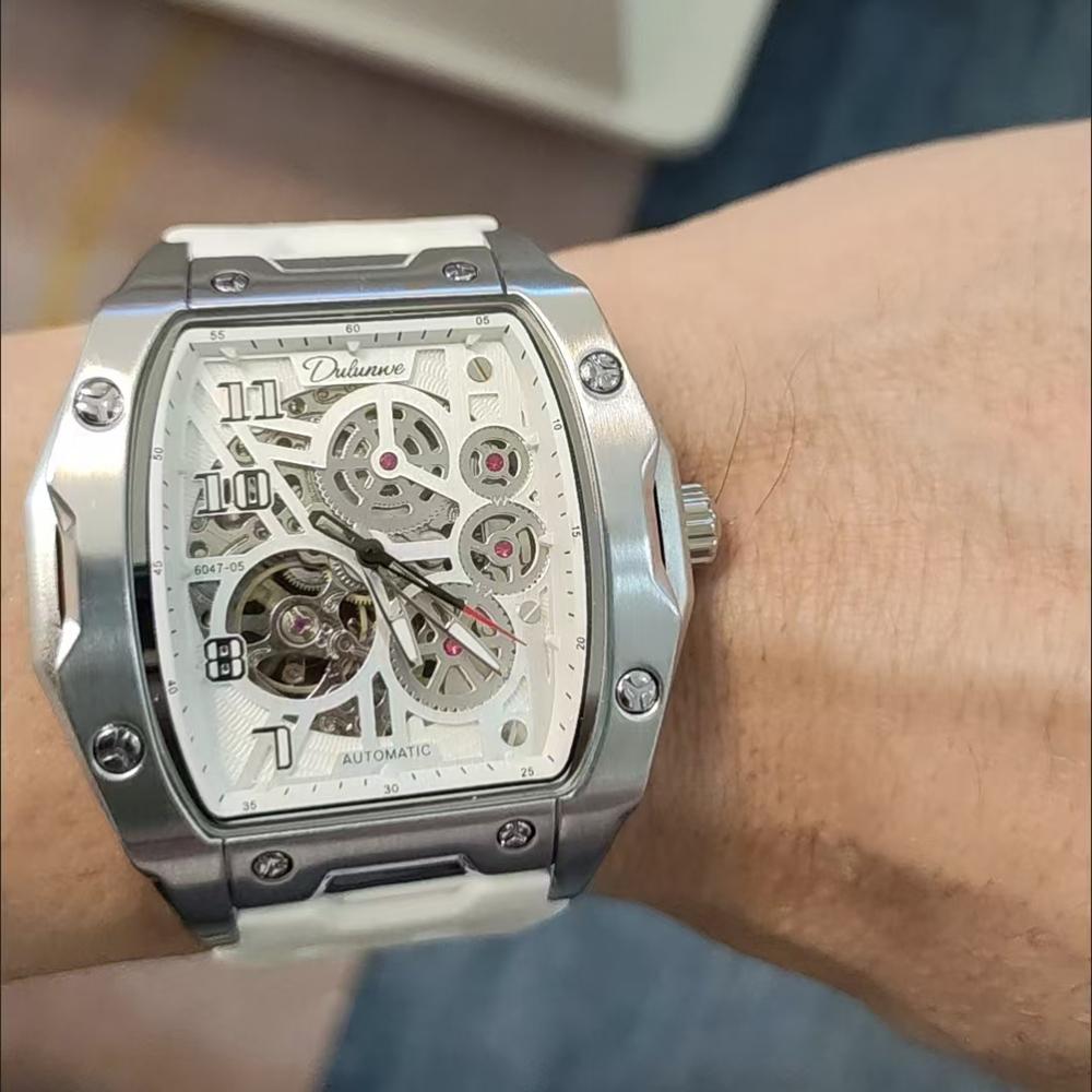 Men's Watches Fashion Skeleton Mechanical Sports Watches Luminous Waterproof Tourbillon Automatic Steel Watches