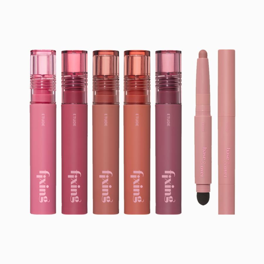Etude Base & Over Lip Pencil #Pink Beige 1g + Fixing Tint 4g