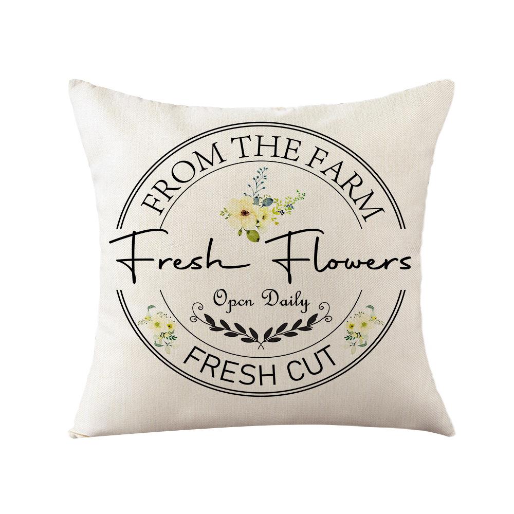 Aquarell Frühlings Kissenbezug Nordische Blume Heim Kissenbezug Polyester Schlafzimmer Sofa Kissenbezug
