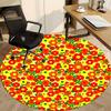 1pc Floral Pattern Chair Carpet for Office Non-Slip, Lightweight, Machine Washable Rug for Office, Room - Holiday Decoryy251016009
