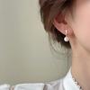 Silver Needle Retro Temperament Diamond-set Pearl Earrings Design Stud Earrings Niche New Earrings