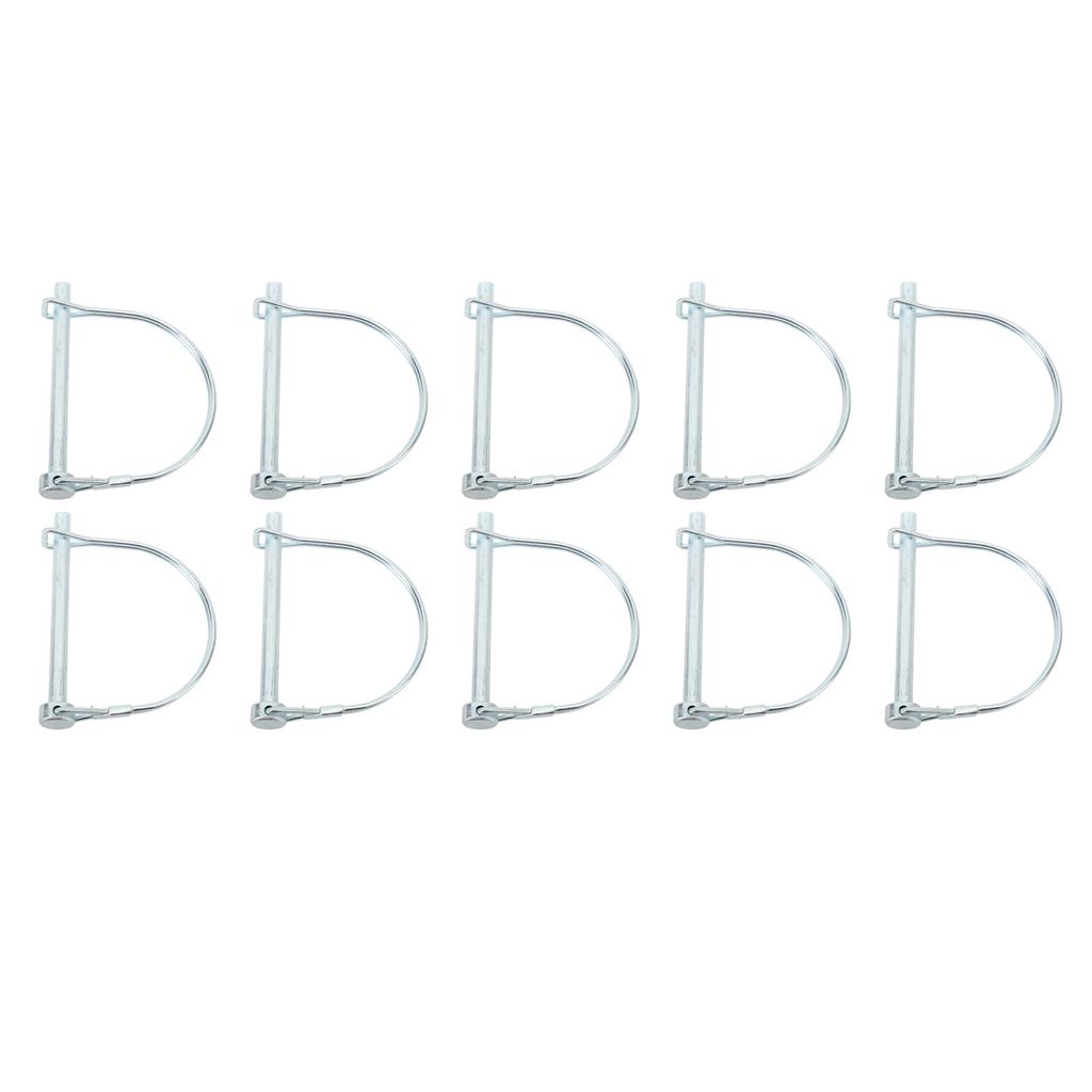 10Pcs Safety Coupler Pin with Anti Lost Chain 6 X 70mm Stainless Steel Shaft Locking Pin for ATV