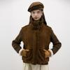 WEDNESDAY DELIGHT Wd_Pile Winter Vest_Brown