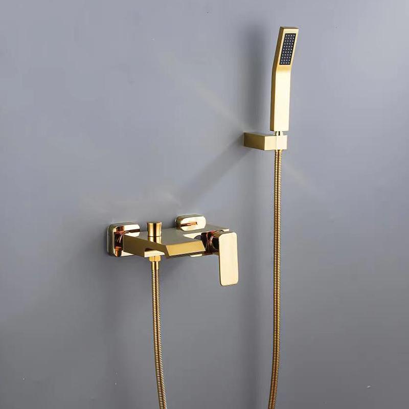 Łazienka bateria prysznicowa chromowany cyfrowy wyświetlacz deszczownica bateria wannowa do montażu na ścianie bateria wannowo-prysznicowa z kranu łazienka bateria prysznicowa
