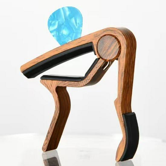 Holzmaserung Gitarren-Kapodaster - Mittlerer Greifer Gitarrenzubehör