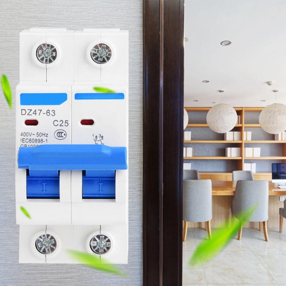 2P 400V AC 2P Circuit Breaker 25A/40A/50A/63A Leakage Circuit Breaker Electrical Protection