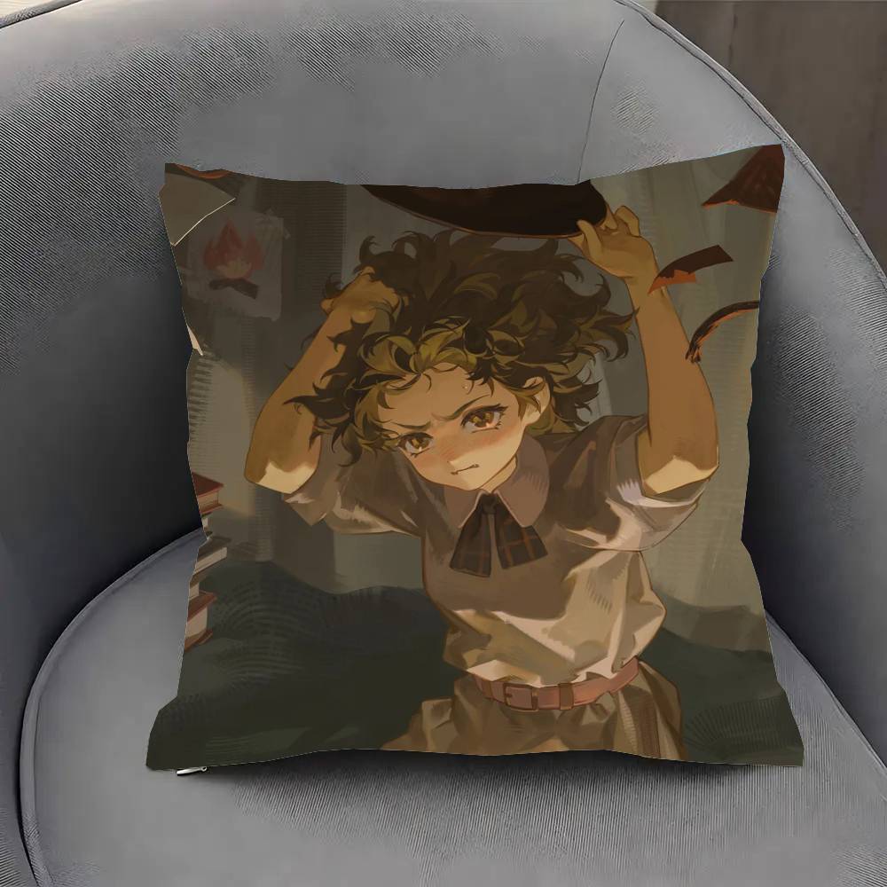 Brume Anime Reverse Pillow Case Fashion Square Pillowcase Bedroom Sofa Room Ins Decoration Leisure