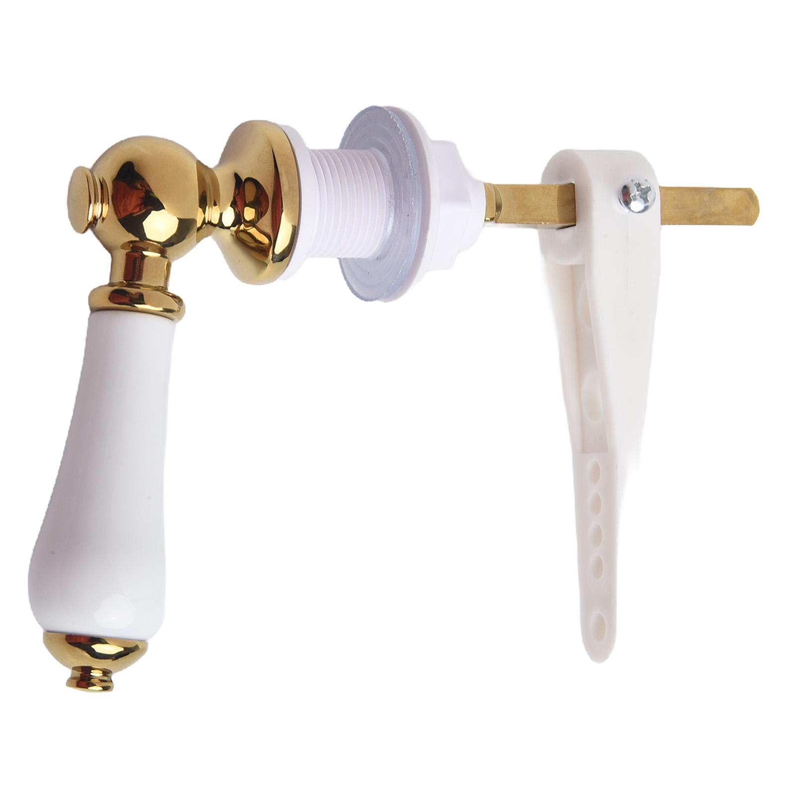

150*105mm Gold Victorian Toilet Cistern Lever Flush Handle Gold