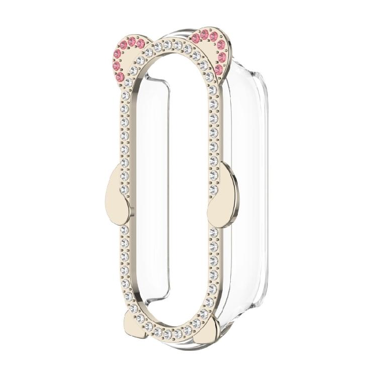 

Scratchproof Shell Bumper Frame Case Smartwatch Protector Cover Full Coverage Shell for Band 10 Metal Housing Case звездного света