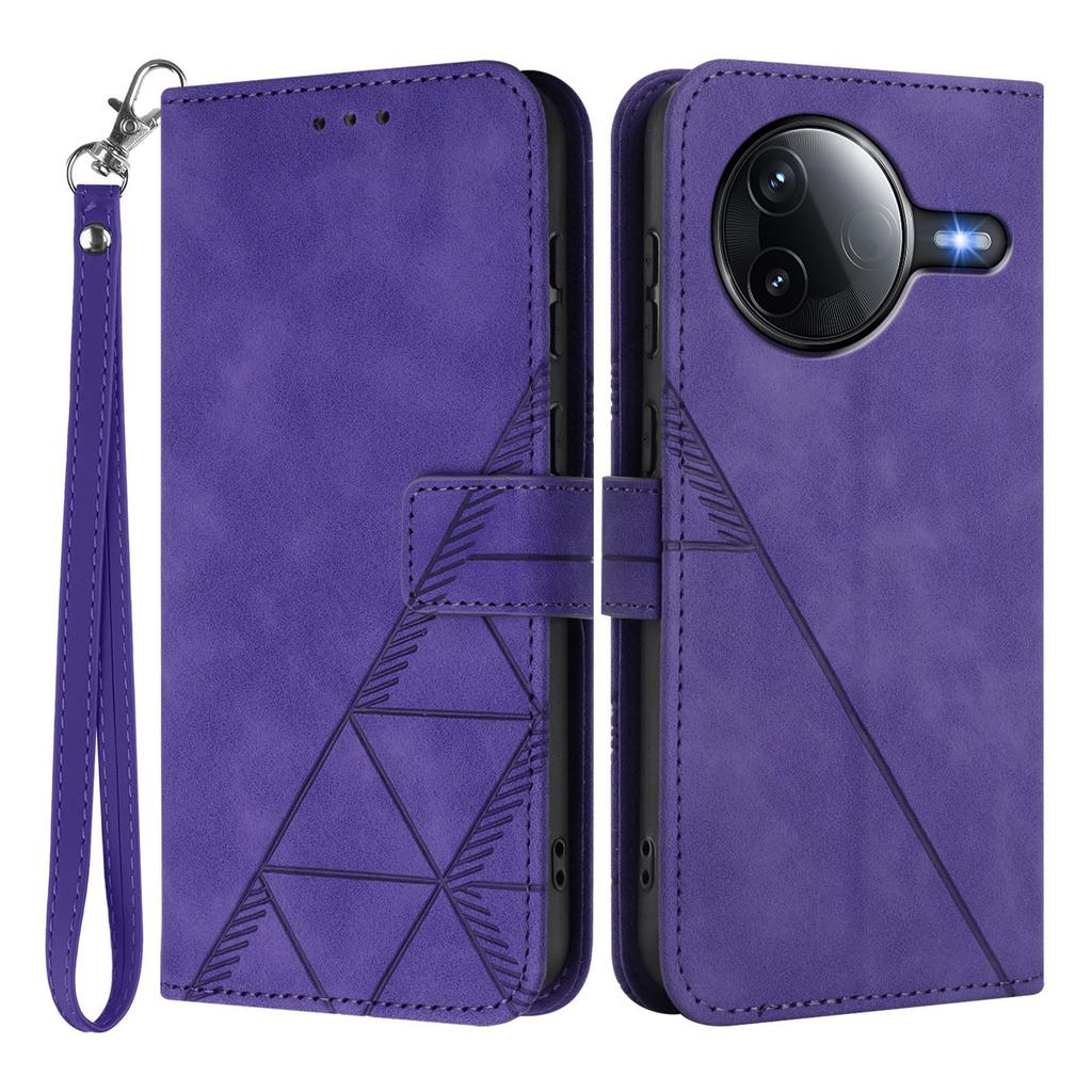 Für Xiaomi Redmi K80 5G/Xiaomi Poco F7 Pro 5G Lederhülle mit Handschlaufe Brieftasche Ständer Handyhülle