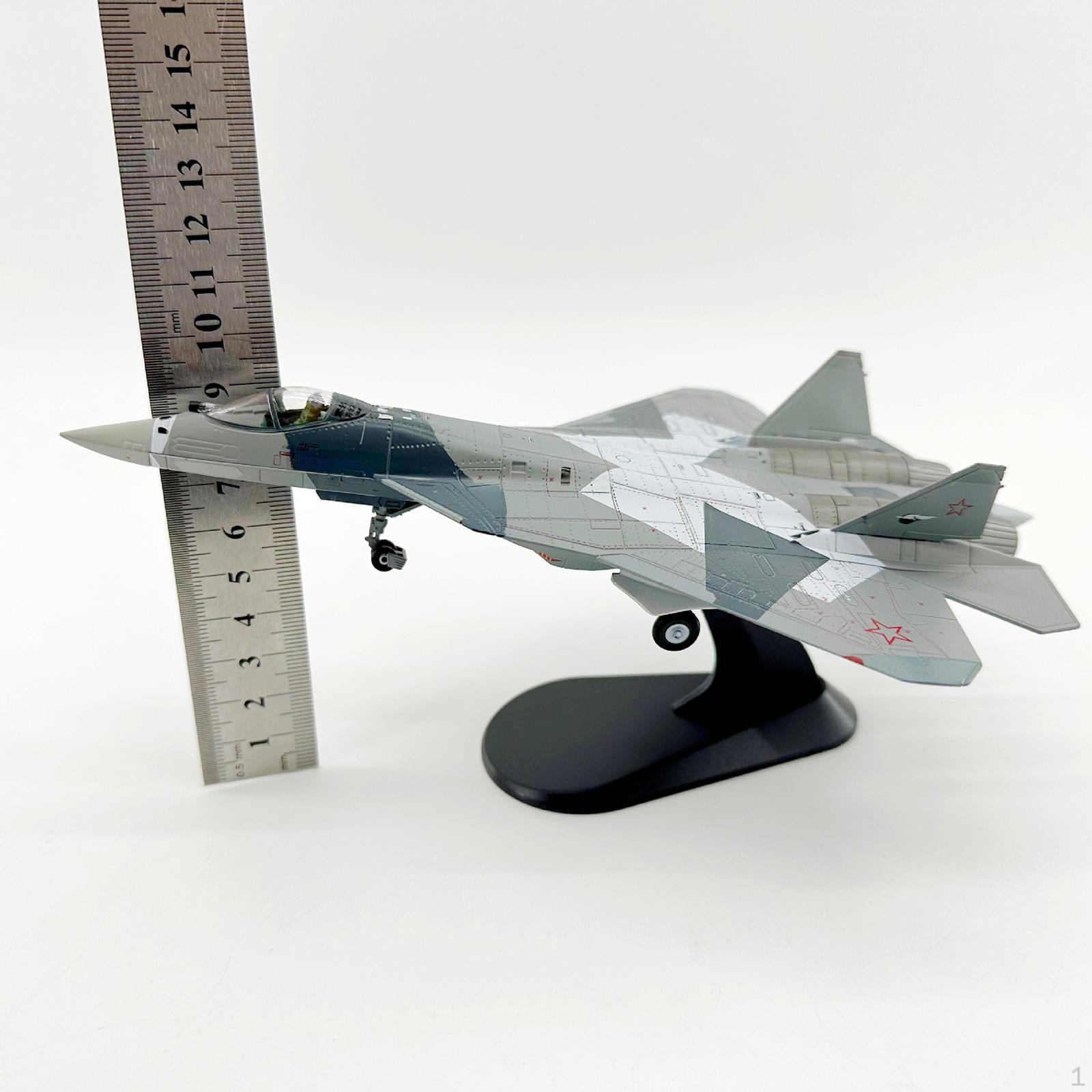 

1:Модель истребителя Су-57 в масштабе 1:100 Настольное украшение Коллекционный орнамент Памятный самолет