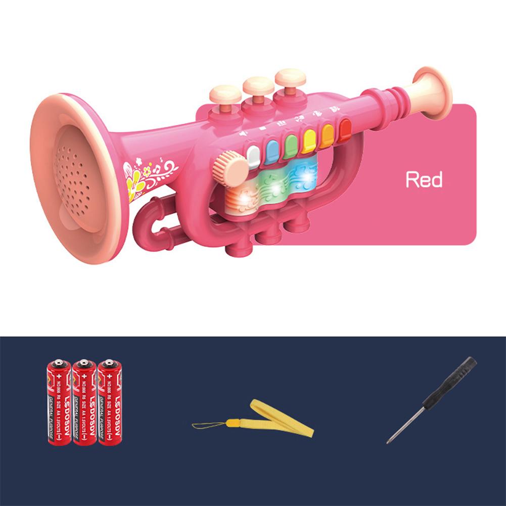Toy Saxophone For 4-6 Years Kids Trumpet Toy With Music & Light Effects Kids Musical Instruments Education Toy For Boys Girls