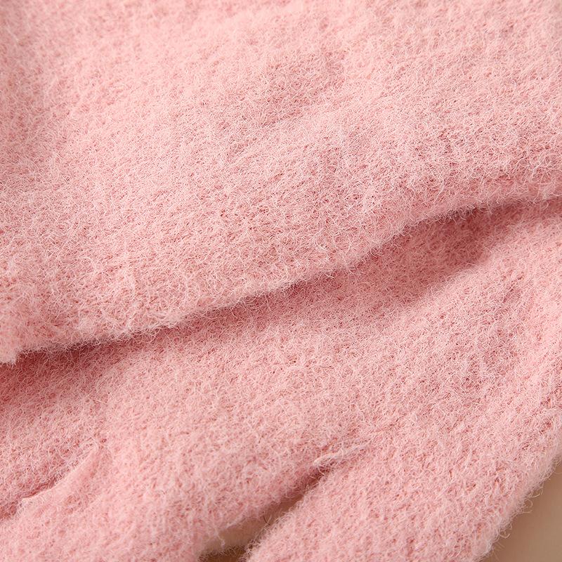 New Children's Half Finger Warm Gloves In Winter Fingers Children's Baby Flip Gloves Kindergarten Fleece Gloves