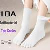 Women's Breathable Split-Toe Socks - Seamless, Antibacterial, Deodorizing, Sweat-Absorbent, Suitable for All Seasons.