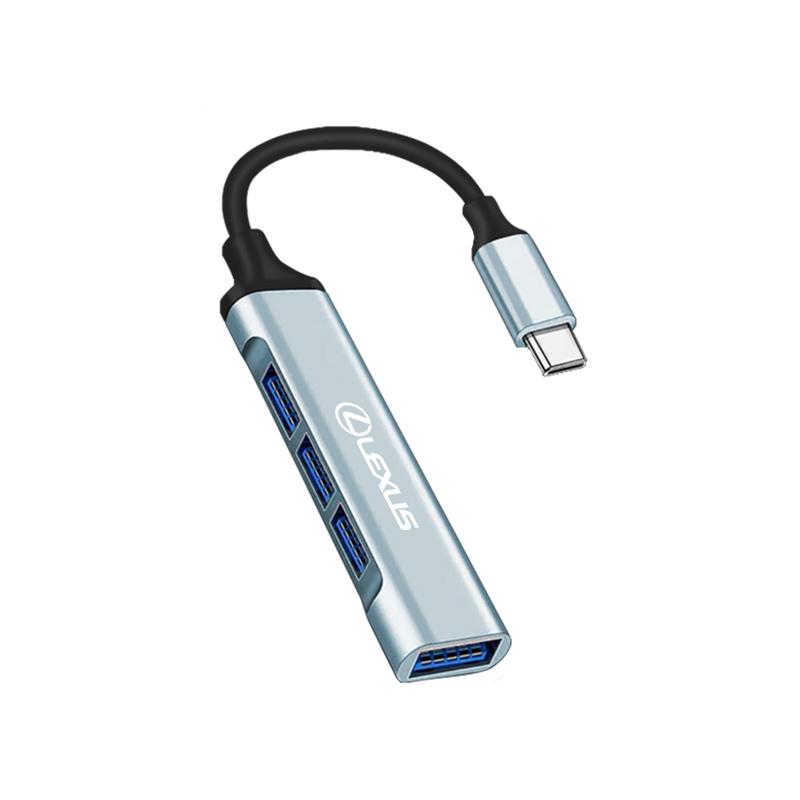 

3 Port USB Type C HUB 3.0/2.0 OTG Adapter Car Accessories For Lexus FSPORT LBX NX RX 350h 450h ES UX 300e GS GX IS LS LX CT LC