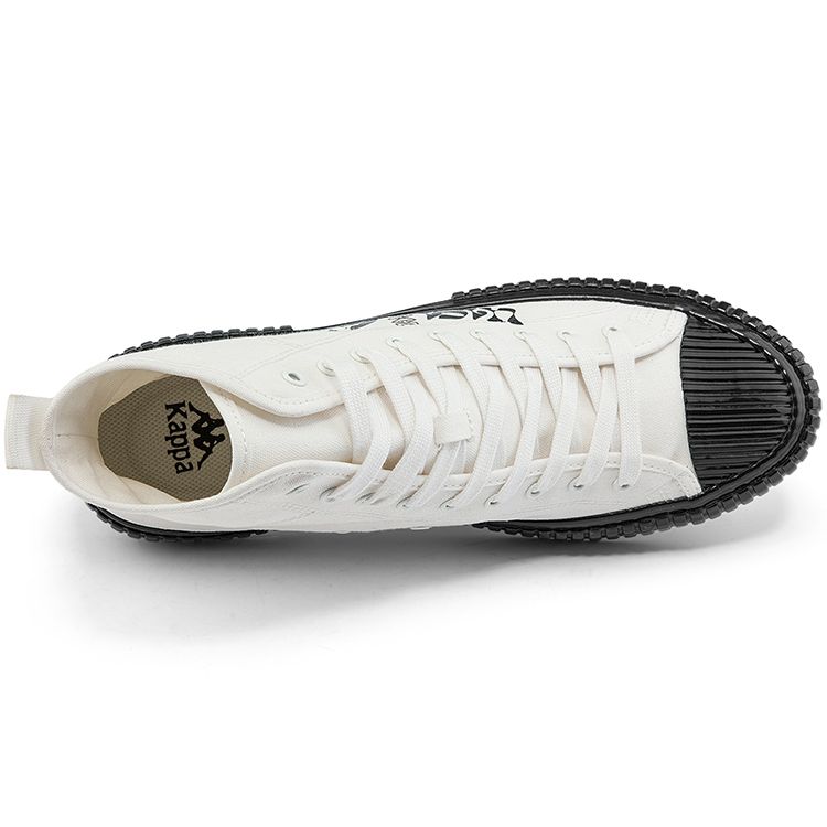 Kappa Artist Graffiti Durable Breathable High-Top Canvas Shoes Unisex sneaker Dark-Gray K0CX5VS80D-012