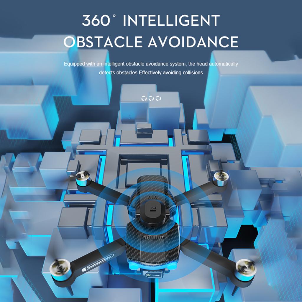 Mini dron zdalnie sterowany z podwójnym aparatem Składany bezgłowy dron powietrzny 8K z silnikiem bezszczotkowym