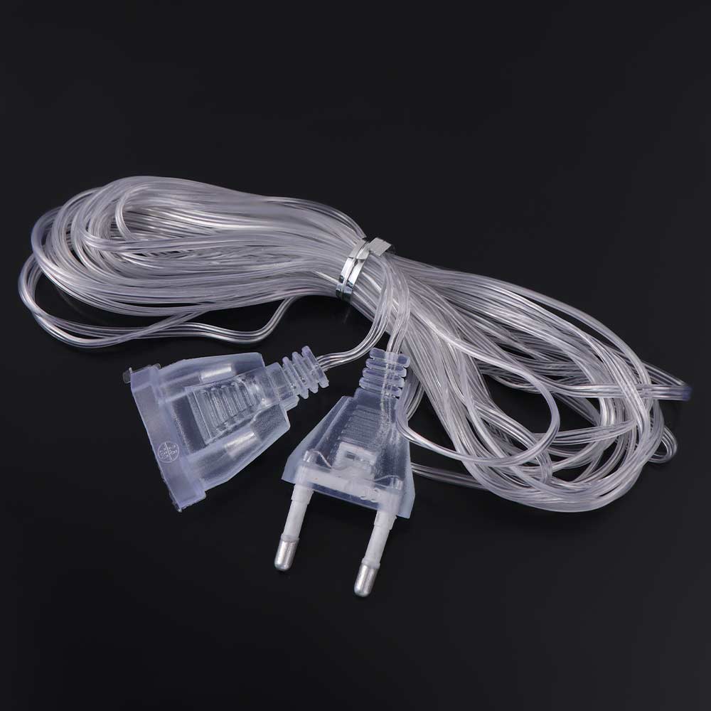Lights Power Extension Cord Transparent Extension Cable Light String Extension Cord Extender Wire