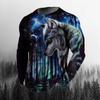 Women Tops O Neck Long Sleeve 3d Print T Shirt