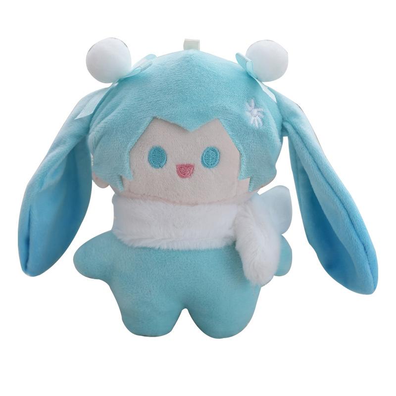 Hatsune Miku Plush Doll Cute Toy Trendy Figure Keychain Bag Charm Stuffed Animal Doll Pendant Accessory For Fans Gift Anime