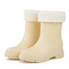 Women's Mid-calf Rain Boots Outdoor Fashionable Non-slip And Comfortable Can Be Added With Cotton To Keep Warm In Autumn Winter