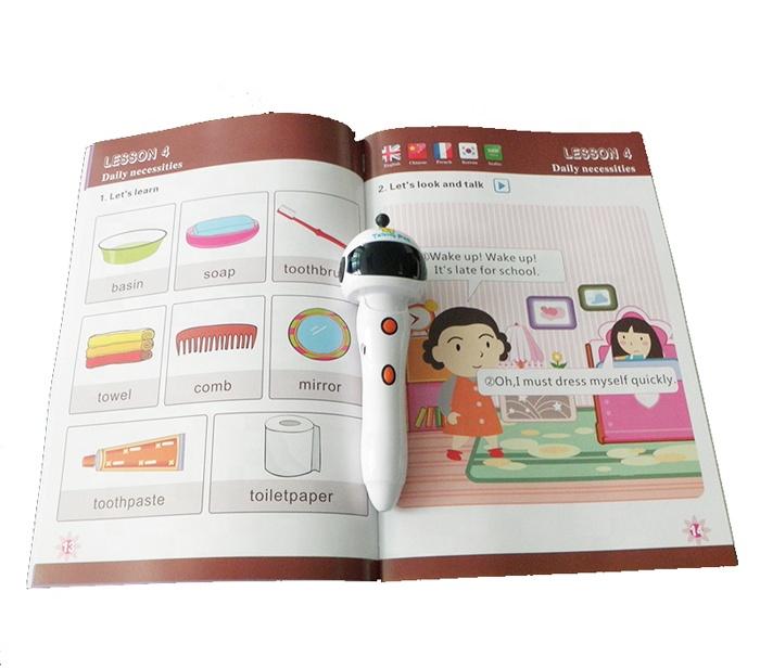 OID Talking Pen Kids Learning English Phonics Audio Books Digital Reading Pen белый