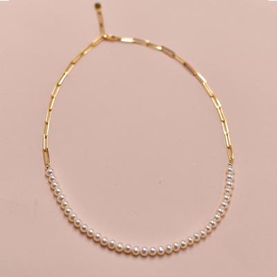 Natural Freshwater Pearl Necklace Summer Niche Design High-end Accessories Beaded Collarbone Chain Jewelry Wholesale
