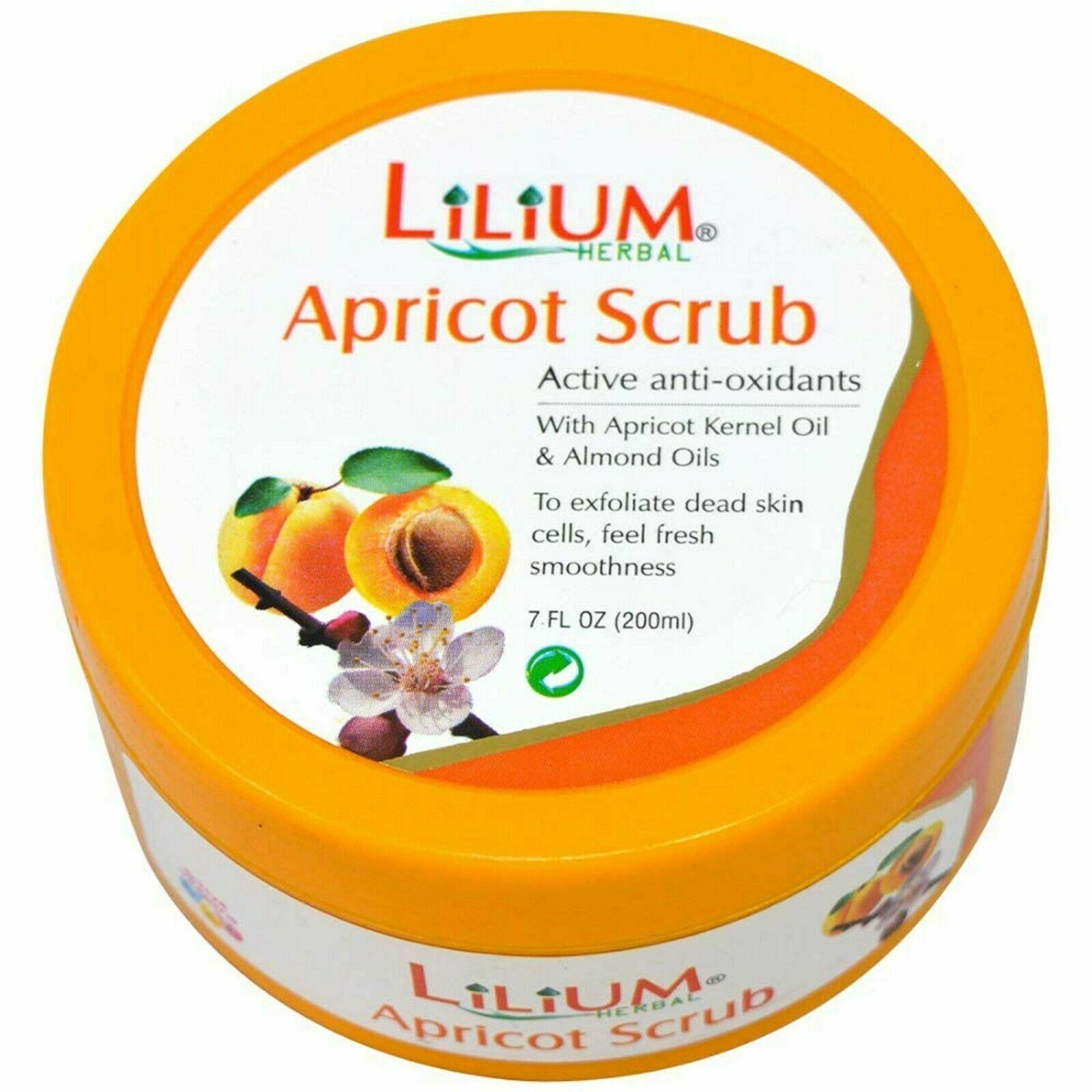 Lilium Herbal Apricot Face Scrub Anti Oxident For DeadSkin Cells 200ml KNE760