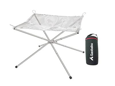 Compact Mesh Bonfire Stand Storage Pouch Fire Blowing GaobabuGaobabu (with & Stick)