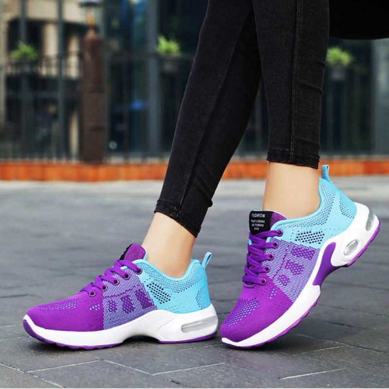 Women Running Shoe Breathable Casual Shoes Mesh Breathable Women's Sports Shoes Platform Casual Sneakers Vulcanize Shoes