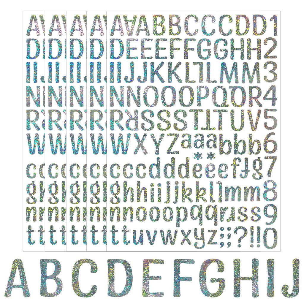 26 Alphanumeric Stickers For Christmas Gifts