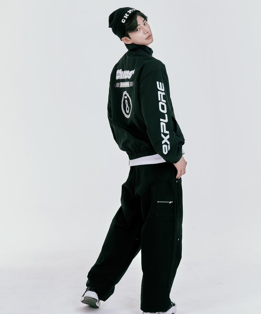 Born Champs Explore Windbreaker Jacket B24Ft01Bk