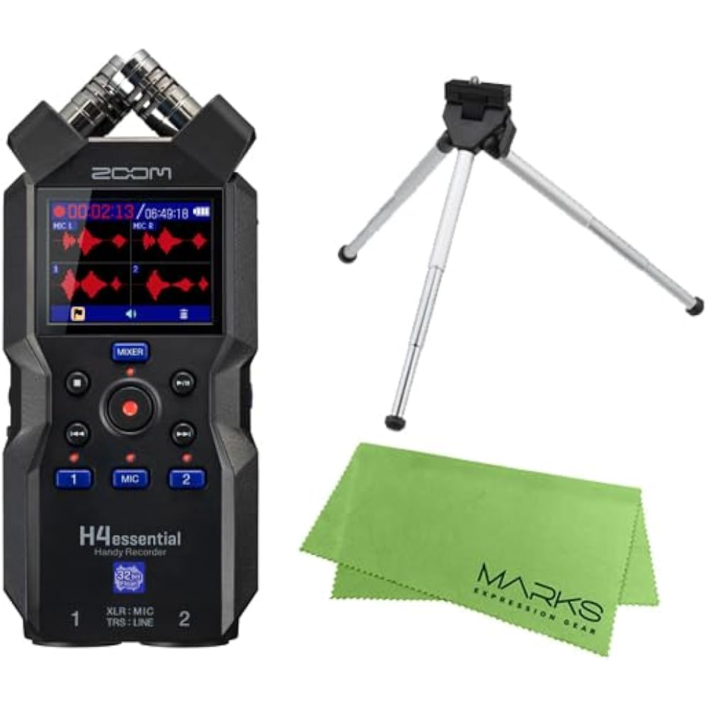 

ZOOM H4essentials + Mini 3 Legs+Mark s Cross Set