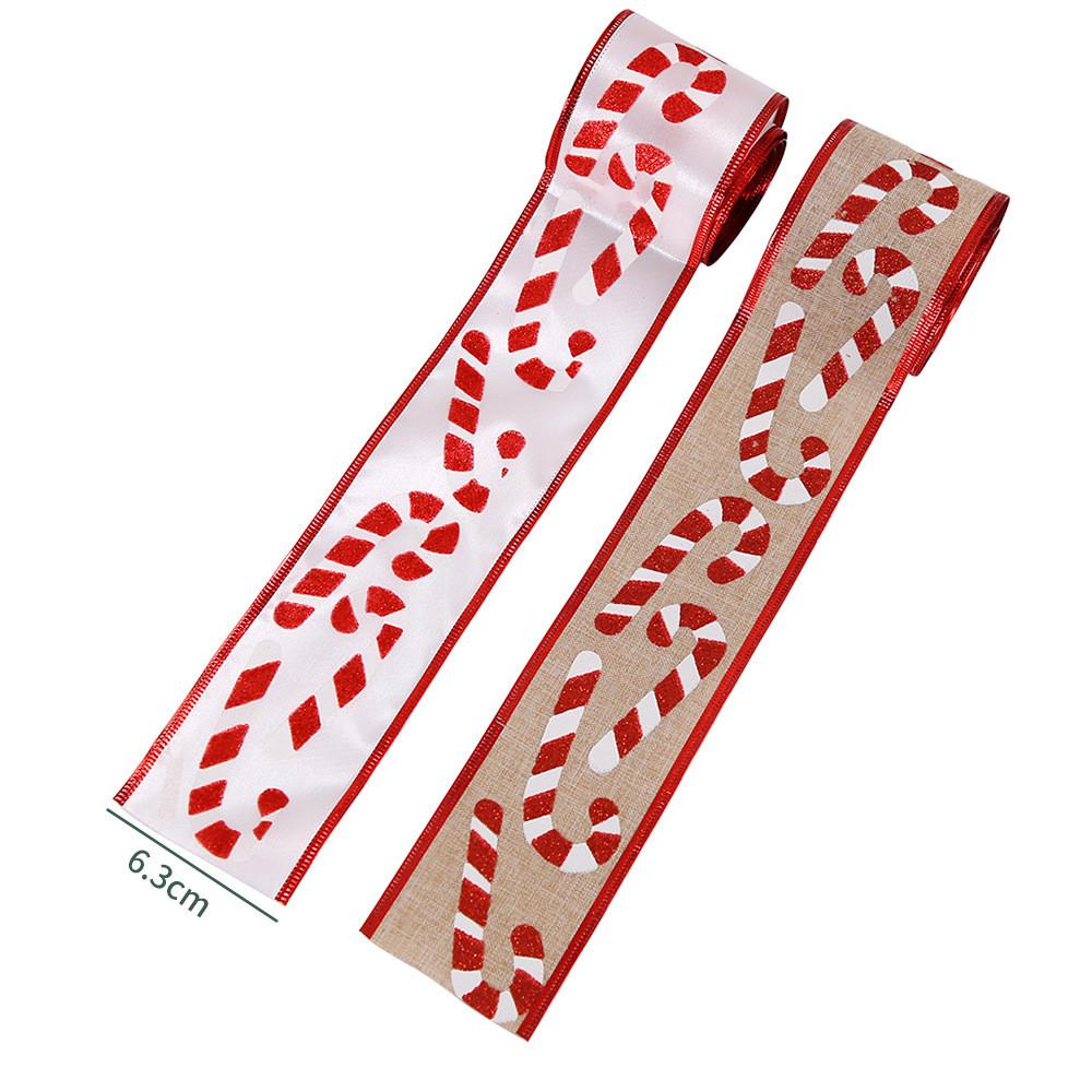 63cm Fabric Versatile Christmas Ribbon For Holiday Gift Packaging And Decorating