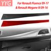 Carbon Fiber Co-driver Control Panel Dashboard Trim Sticker for Renault Fluence Renault Megane III 2009-2017