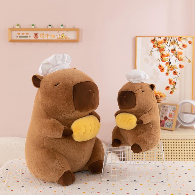Toy Capybara Plush Chef Design Doll Birthday Gift Party Accessory Decoration