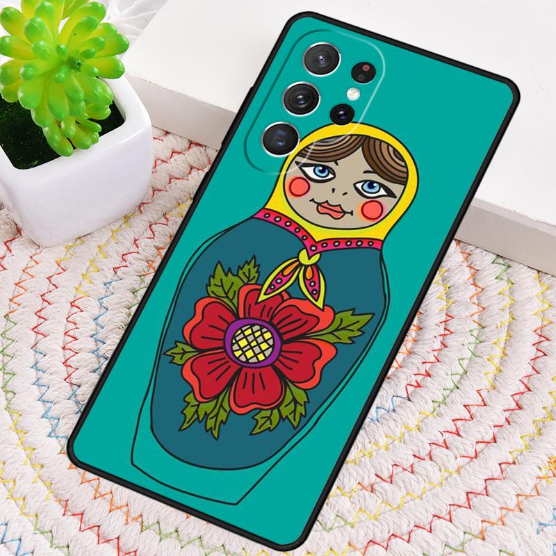 Russian Nesting Doll TPU Phone Case For Samsung Galaxy note 10 pro S26 S25 S24 S23 S22 Ultra Plus S21 FE S20 Shockproof Cover