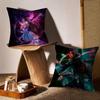 Soul Land Cushion Cover Anti-dustmite Pillowcase Invisible Zipper Silky Short Plush Sofa Cushion Cover