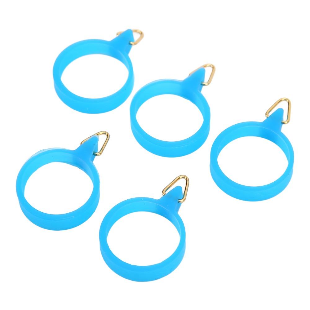 5PCS High Elastic Fishing Rod Hook Holder with Rubber Circle Fishing Hook Holder  Water Activities