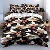 Black-and-white cat faces. Bedding sets Duvet cover sets Duvet covers Pillowcases(1 * Duvet Cover 2 * Pillowcases, without duvet insert)