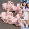 Little Girl Sandals Girls Summer New Pearl Children's Shoes Girls Foreign Princess Shoes Non-slip Beach Shoes