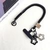 Color-Blocking Lanyard with Star Bell Pendant for Tupperware Bottle, Insulated Mug Handle, or Coffee Cup