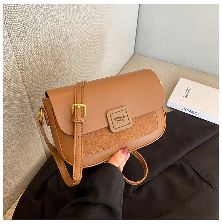 

Сумка кроссбоди в корейском стиле 2025 - Модная, универсальная наплечная сумка светло-коричневого