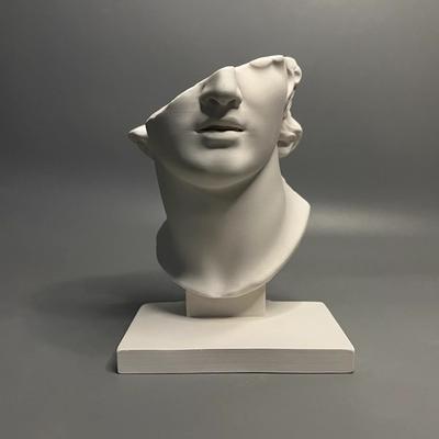 Figuras Europeas de Media Cabeza Estatua de Yeso Decoración de Escritorio Adornos de Obras de Arte Escultura de Personajes Romanos Decoración Estética para Habitación Regalo