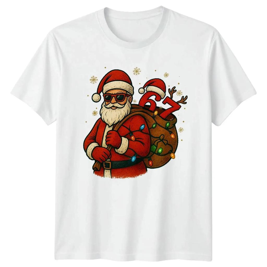 Santa Claus 1967 Christmas Holiday 59th Birthday Unisexs T Shirt Unisexs Top Vintage Stretched Casual Versatile Unisex