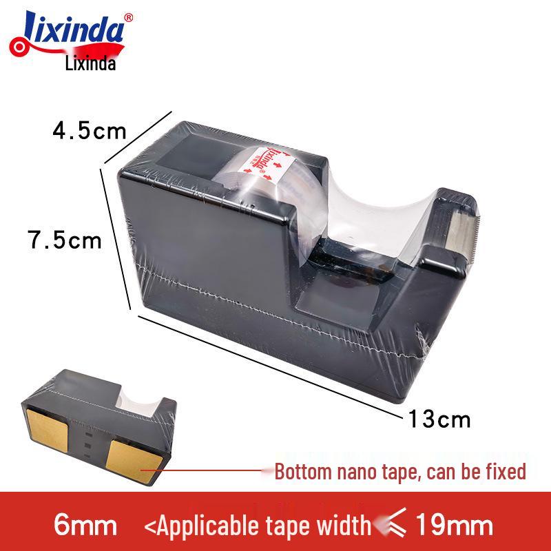 Compact Transparent Tape Dispenser & Cutter for Small Adhesive Tapes
